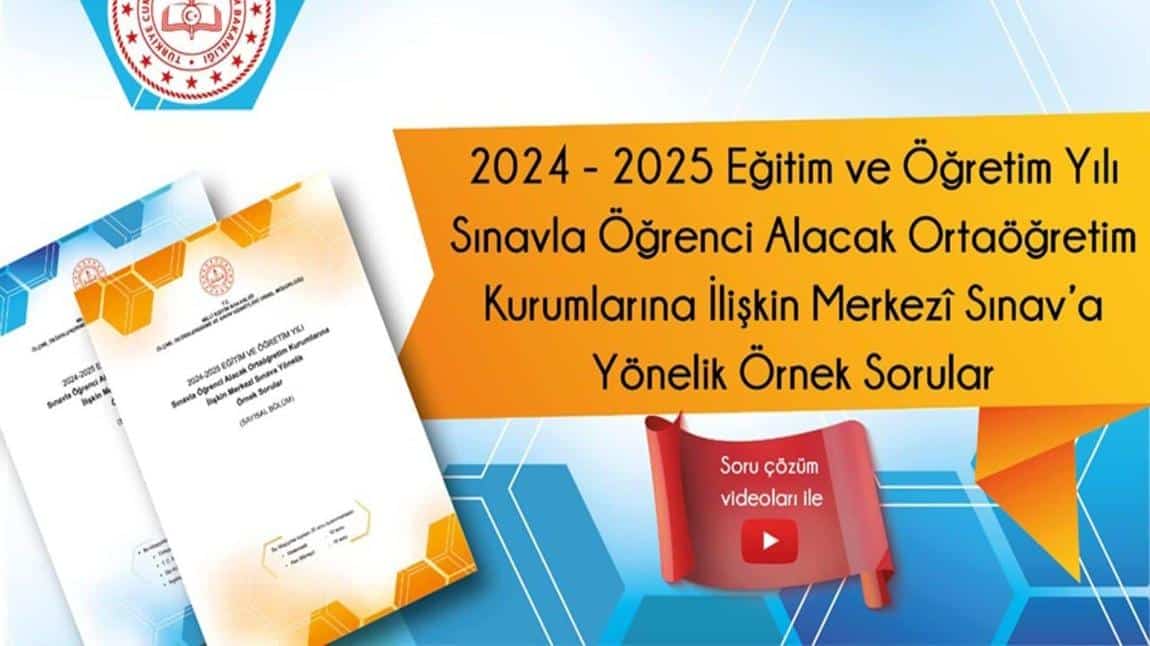 LGS'ye Yönelik Örnek Soru ve Çözümlü Videolar Erişime Açıldı