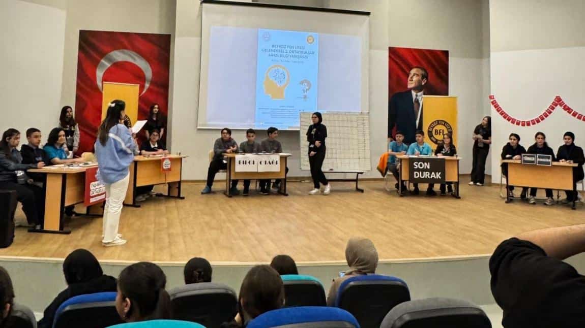 İlçe Geneli Düzenlenen Bilgi Yarışmasında 2.lik